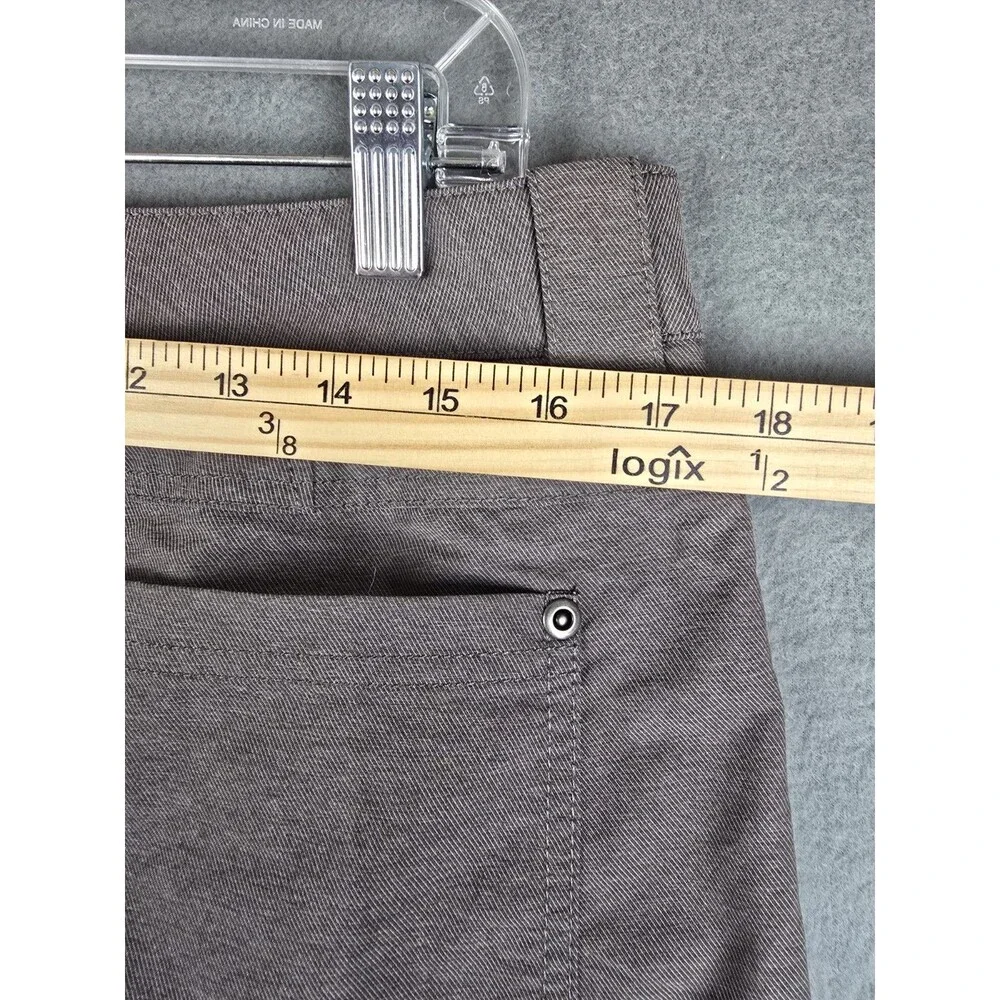 Nike Dri-FIT Golf Pants Women 12 Gray Slim Fit Stretch Athletic Performance Wear